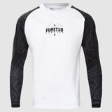 White/Black Fumetsu Berserker Long Sleeve Rash Guard    at Bytomic Trade and Wholesale