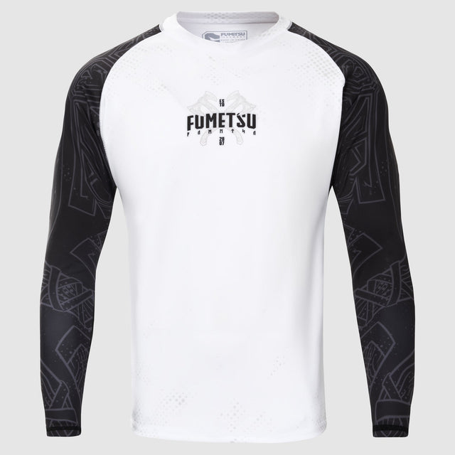 White/Black Fumetsu Berserker Long Sleeve Rash Guard    at Bytomic Trade and Wholesale