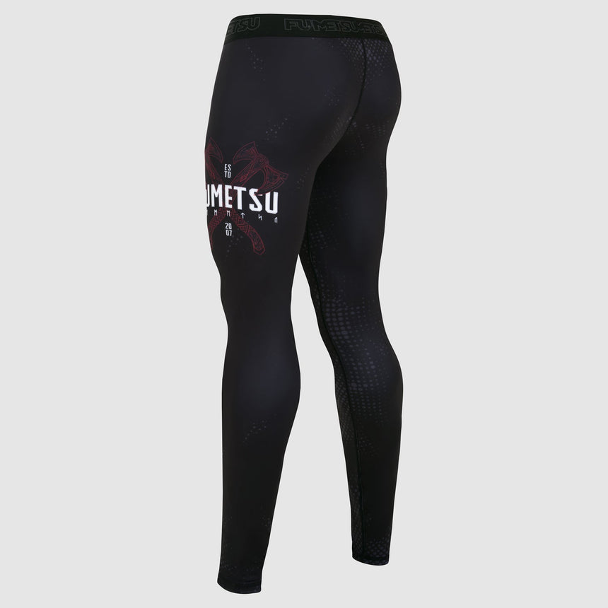 Black/Red Fumetsu Berserker Spats    at Bytomic Trade and Wholesale