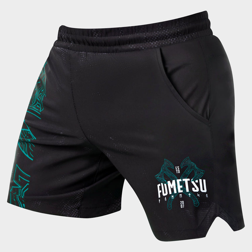 Black/Green Fumetsu Berserker V-Lite Training Shorts    at Bytomic Trade and Wholesale