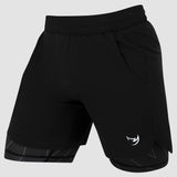 Fumetsu Icon Dual Layer Training Shorts Black    at Bytomic Trade and Wholesale