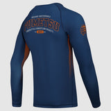 Navy Fumetsu Varsity Long Sleeve Rash Guard    at Bytomic Trade and Wholesale