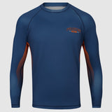 Navy Fumetsu Varsity Long Sleeve Rash Guard    at Bytomic Trade and Wholesale