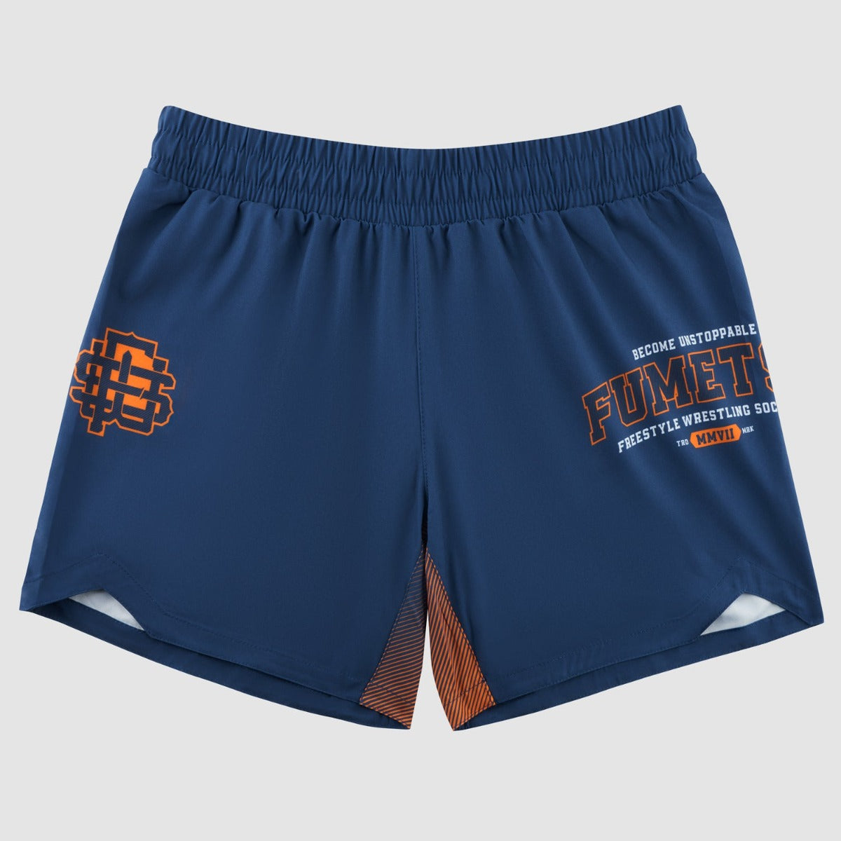 Navy Fumetsu Varsity V-Lite Fight Shorts    at Bytomic Trade and Wholesale