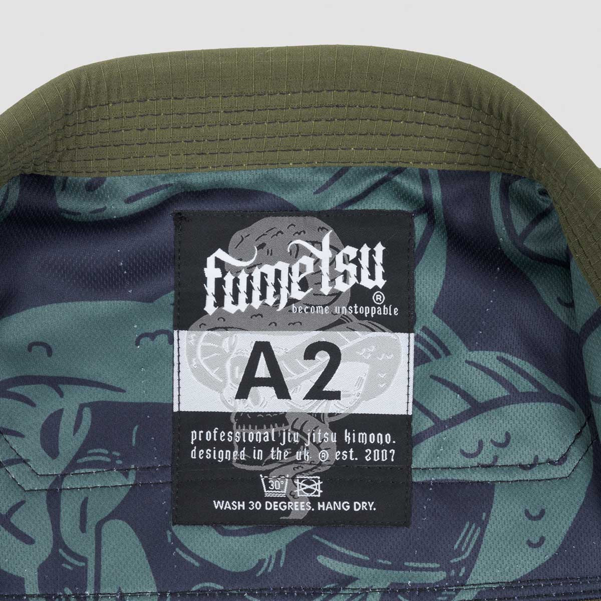Khaki Fumetsu Snake Eyes BJJ Gi    at Bytomic Trade and Wholesale