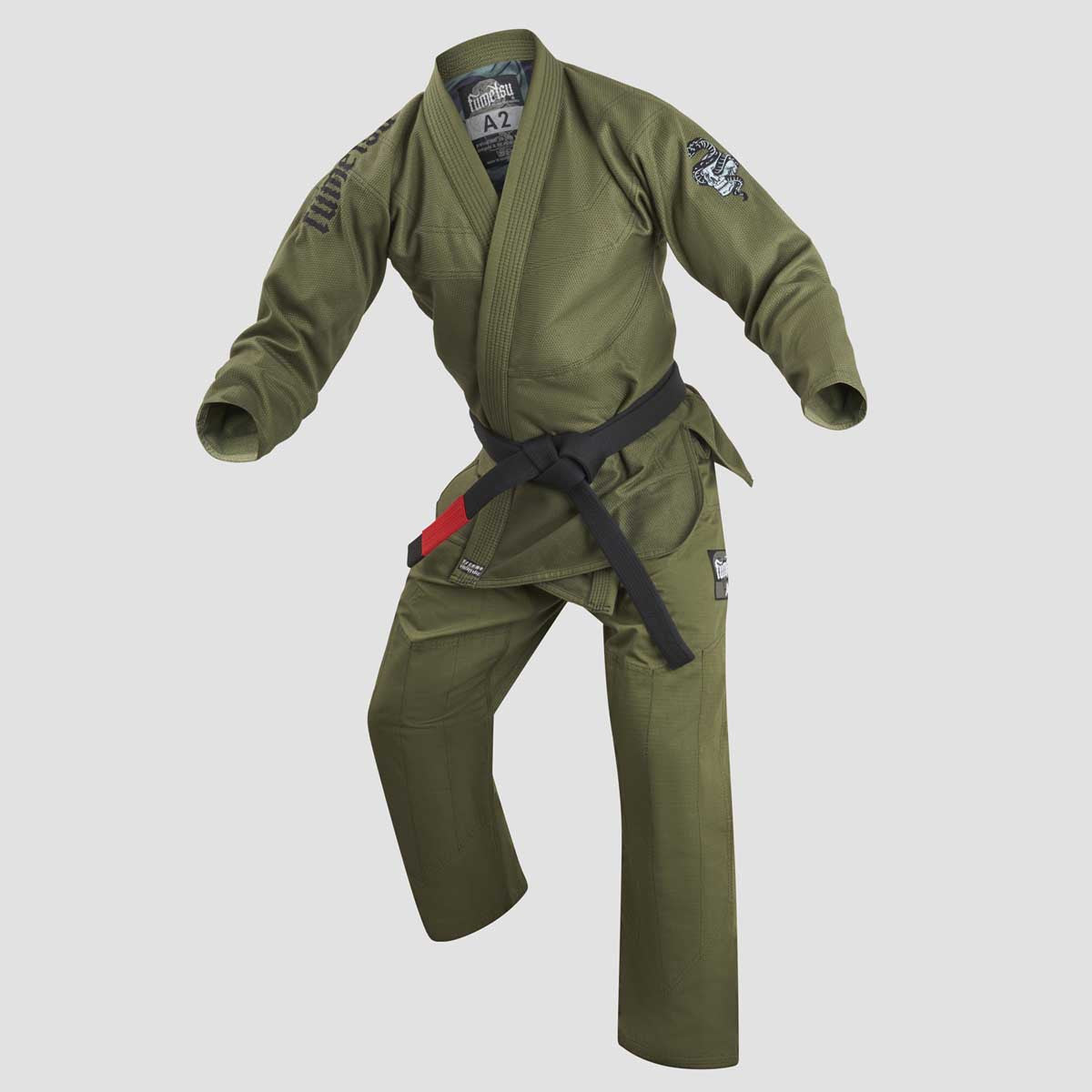 Khaki Fumetsu Snake Eyes BJJ Gi A1   at Bytomic Trade and Wholesale