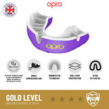 Blue/Pearl Opro Junior Gold Self-Fit Mouth Guard    at Bytomic Trade and Wholesale