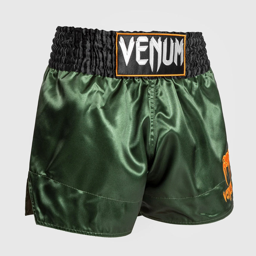 Venum Classic Muay Thai Shorts Green/Black/Gold    at Bytomic Trade and Wholesale