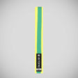 Yellow/Green Bytomic Coloured Stripe Martial Arts Belt    at Bytomic Trade and Wholesale