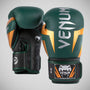 Green/Bronze/Silver Venum Elite Boxing Gloves