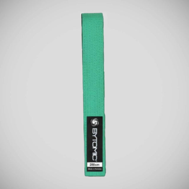 Green Bytomic 100% Cotton Solid Colour Martial Arts Belt at Bytomic Trade and Wholesale