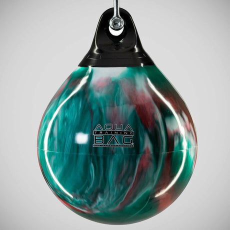 Green/White/Red Aqua 15" 75lb Energy Punching Bag    at Bytomic Trade and Wholesale