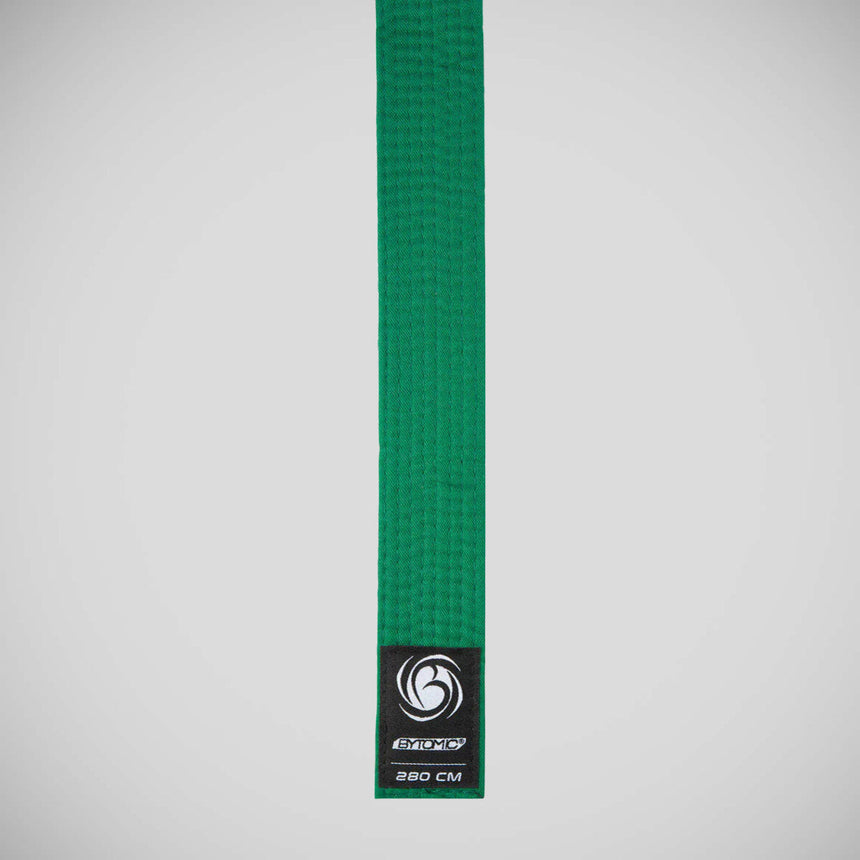 Green Bytomic Plain Polycotton Martial Arts Belt Pack of 10    at Bytomic Trade and Wholesale