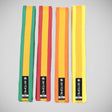 Green/Gold Stripe Bytomic 100% Cotton Martial Arts Belt at Bytomic Trade and Wholesale