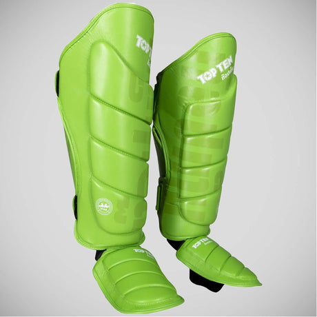 Green Top Ten Theep IFMA Shin/Instep Guards    at Bytomic Trade and Wholesale