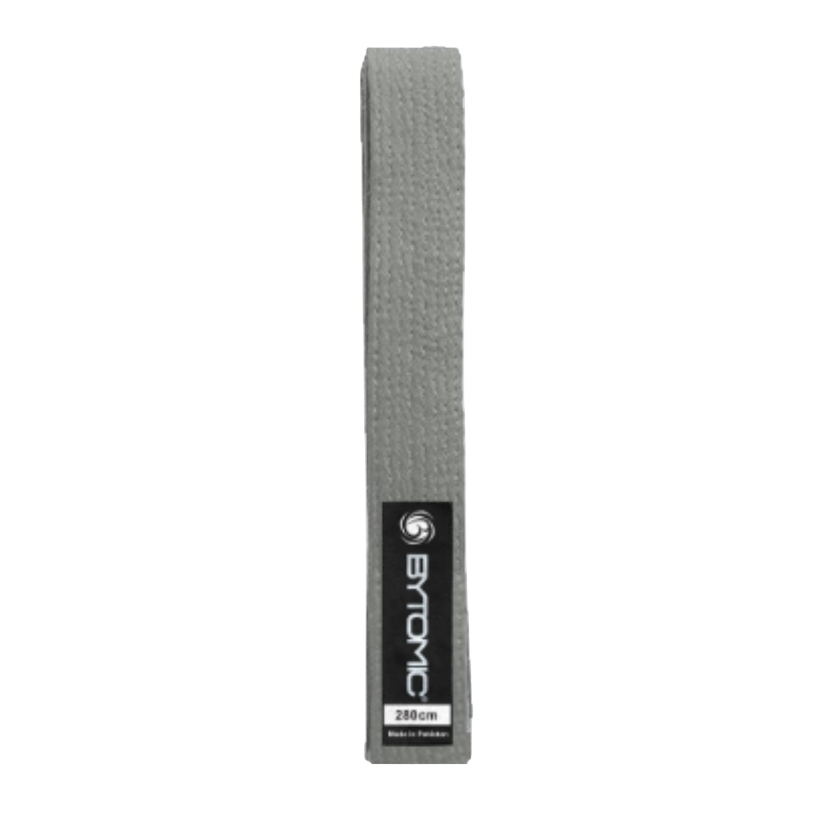 Grey Bytomic 100% Cotton Solid Colour Martial Arts Belt at Bytomic Trade and Wholesale