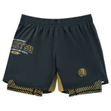 Grey Fumetsu Varsity Dual Layer Fight Shorts    at Bytomic Trade and Wholesale