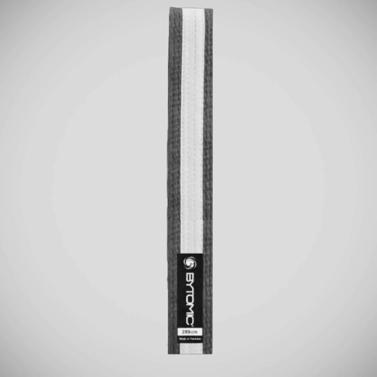 Grey/White Stripe Bytomic Martial Arts Belt    at Bytomic Trade and Wholesale