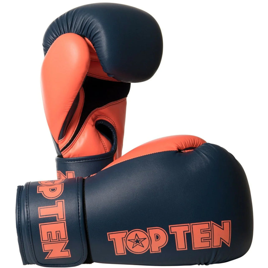 Grey/Orange Top Ten XLP Boxing Gloves    at Bytomic Trade and Wholesale