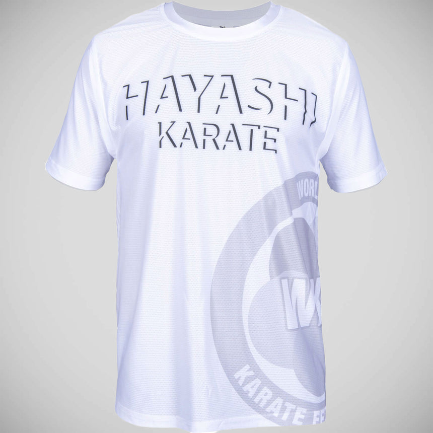 White Hayashi WKF Shade T-Shirt    at Bytomic Trade and Wholesale