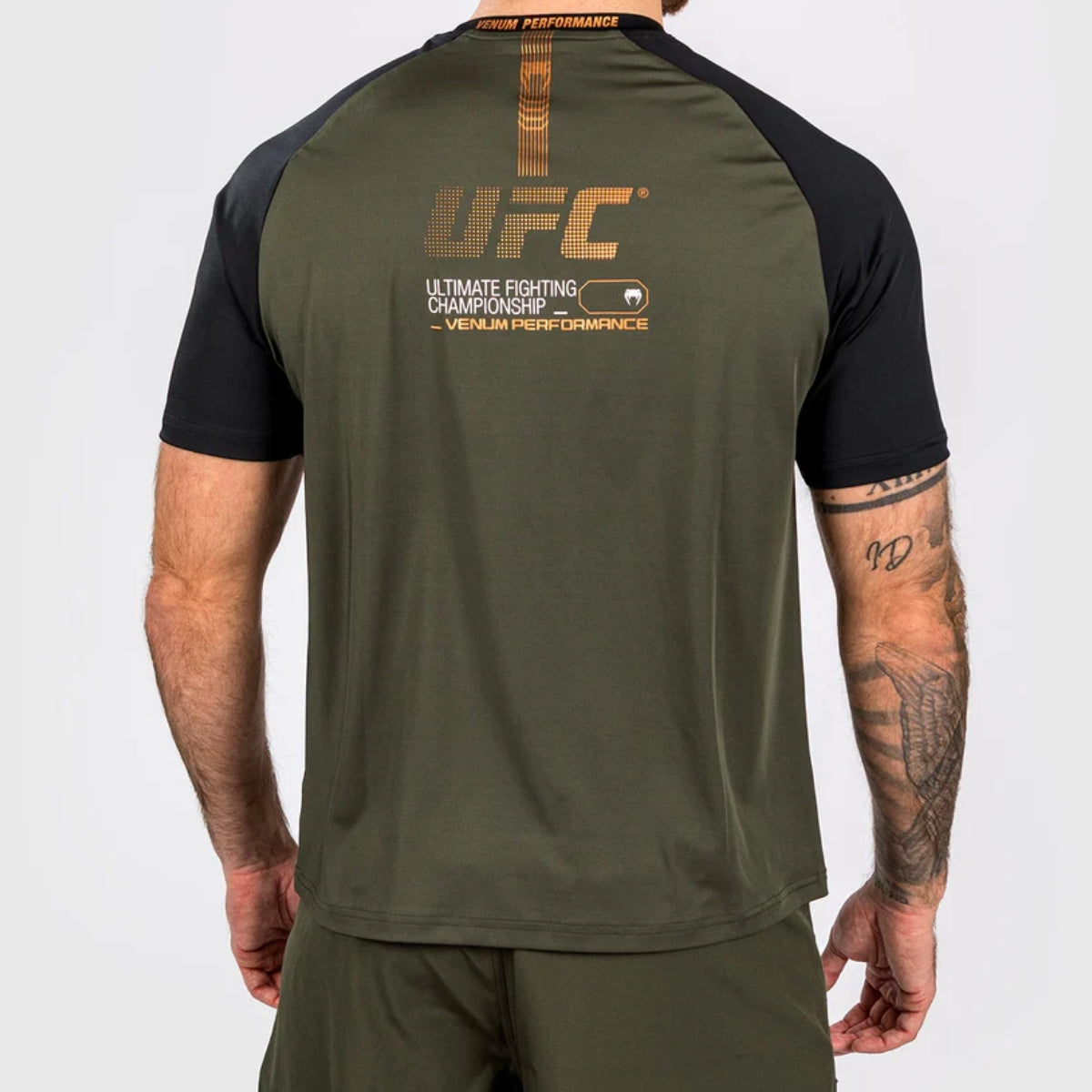 Khaki/Bronze Venum UFC Adrenaline Authentic Fight Week Dry Tech T-Shirt    at Bytomic Trade and Wholesale