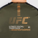 Khaki/Bronze Venum UFC Adrenaline Authentic Fight Week Dry Tech T-Shirt    at Bytomic Trade and Wholesale