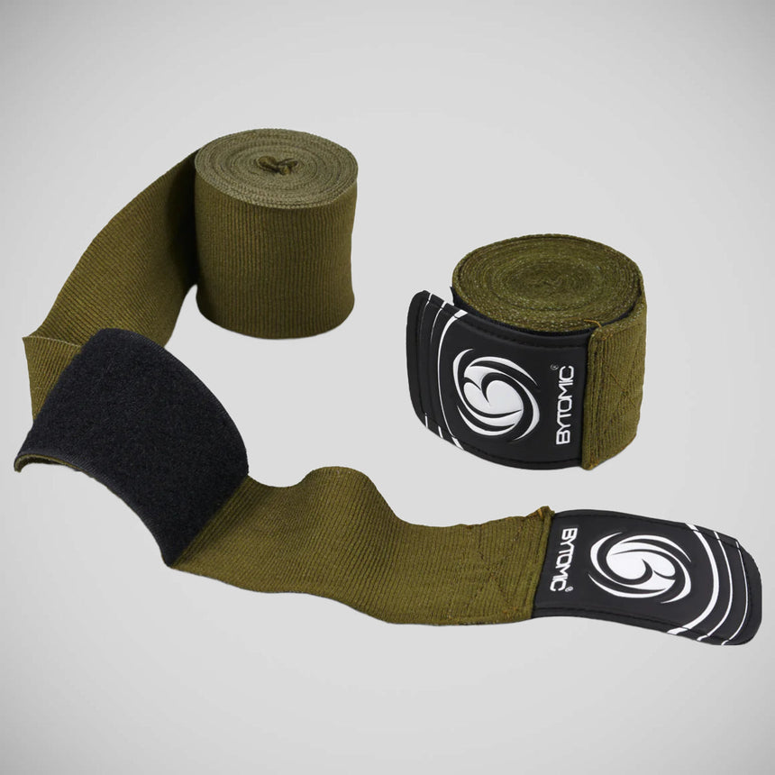 Khaki Bytomic Performer Hand Wraps    at Bytomic Trade and Wholesale