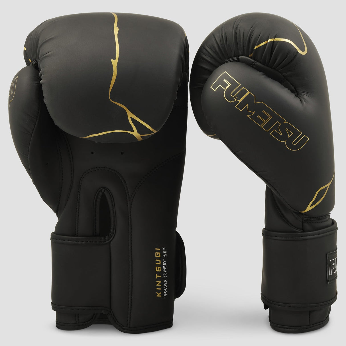 Black/Gold Fumetsu Kintsugi Boxing Gloves    at Bytomic Trade and Wholesale