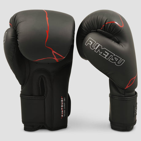 Black/Red Fumetsu Kintsugi Boxing Gloves    at Bytomic Trade and Wholesale