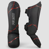 Black/Red Fumetsu Kintsugi Shin/Instep Guards    at Bytomic Trade and Wholesale