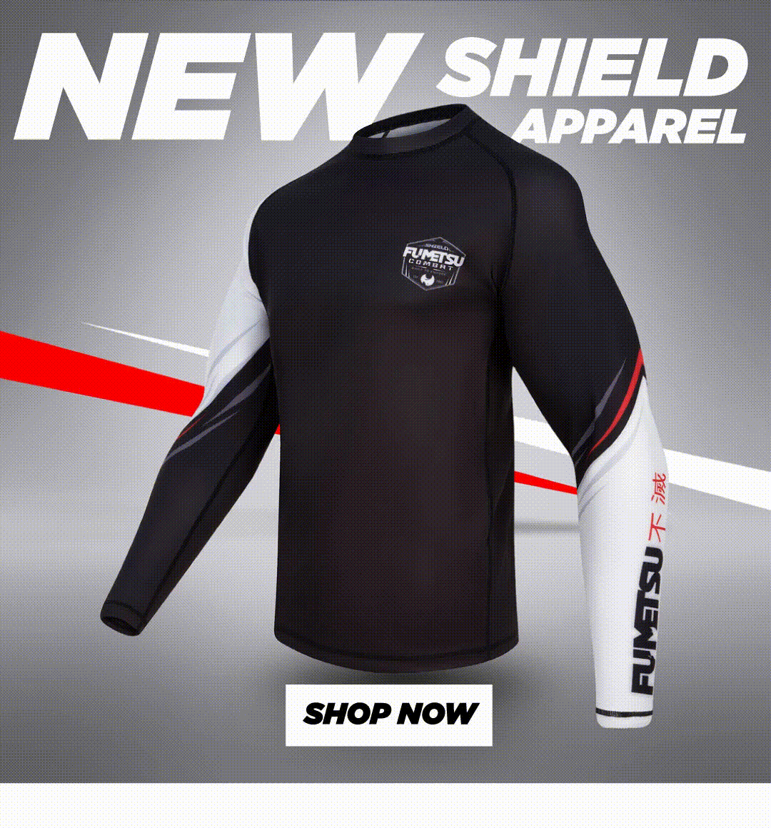 Fumetsu Shield Long Sleeve Rash Guard    at Bytomic Trade and Wholesale