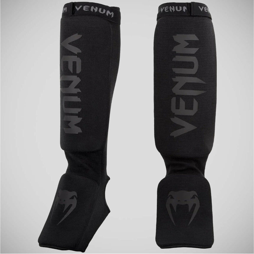 Black/Black Venum Kontact Shin Instep Guards    at Bytomic Trade and Wholesale