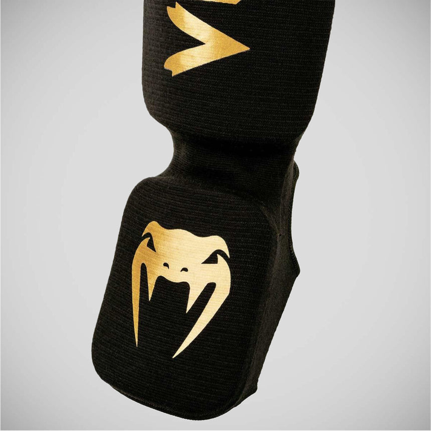 Black/Gold Venum Kontact Shin Instep Guards    at Bytomic Trade and Wholesale