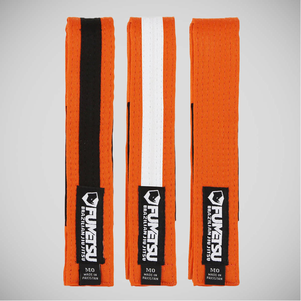 Orange/Black Fumetsu Kids BJJ Belt    at Bytomic Trade and Wholesale