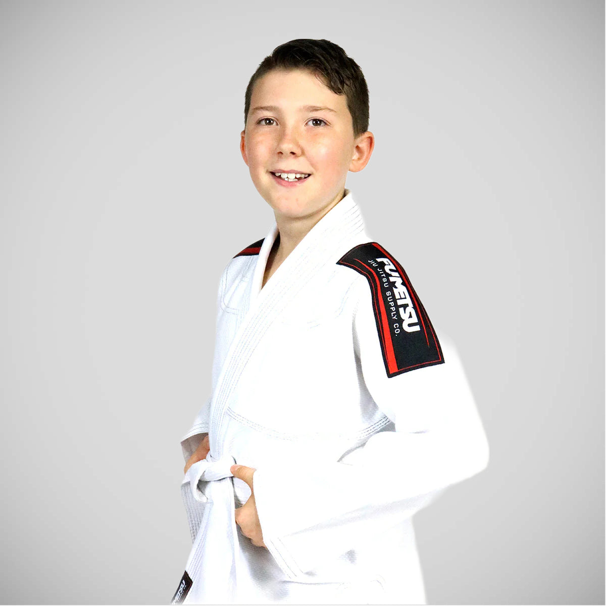 White Fumetsu Kids Shield BJJ Gi    at Bytomic Trade and Wholesale