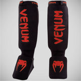 Black/Red Venum Kontact Shin Instep Guards OLD    at Bytomic Trade and Wholesale