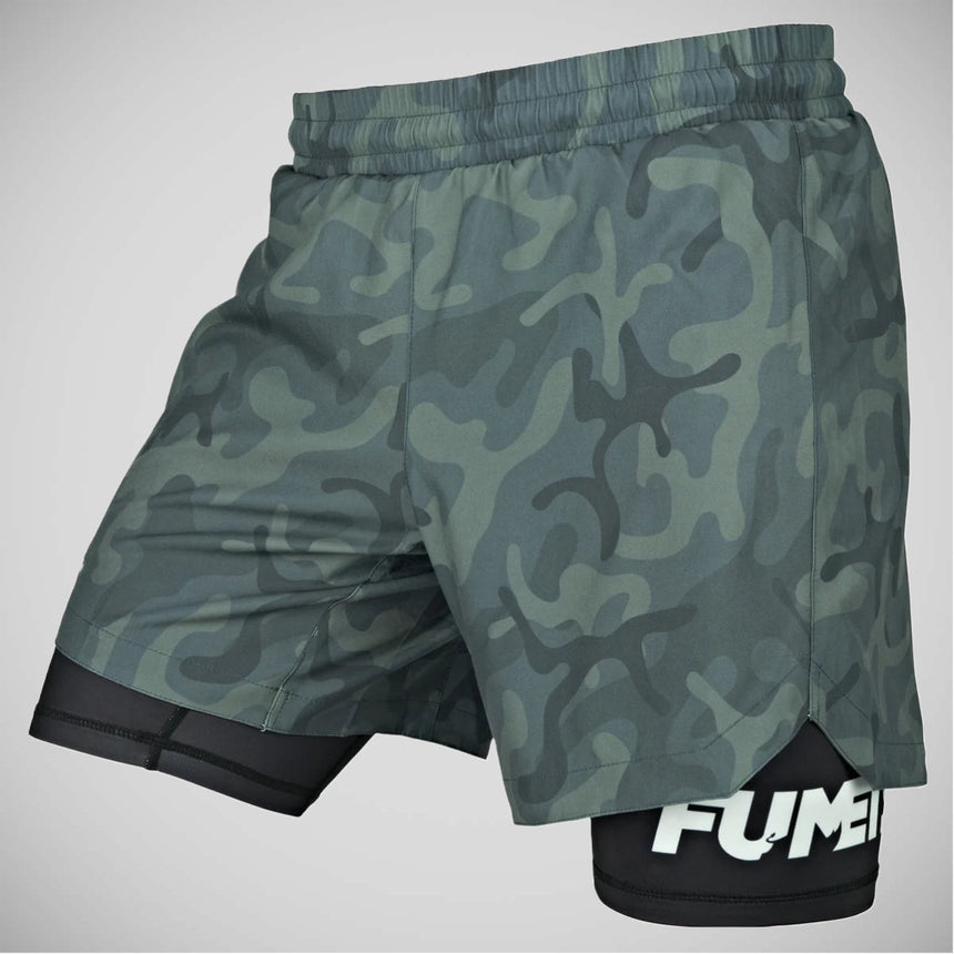 Camo/Black Fumetsu Dual Layer Fight Shorts    at Bytomic Trade and Wholesale