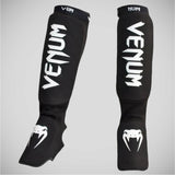 Black/White Venum Kontact Shin Instep Guards OLD    at Bytomic Trade and Wholesale