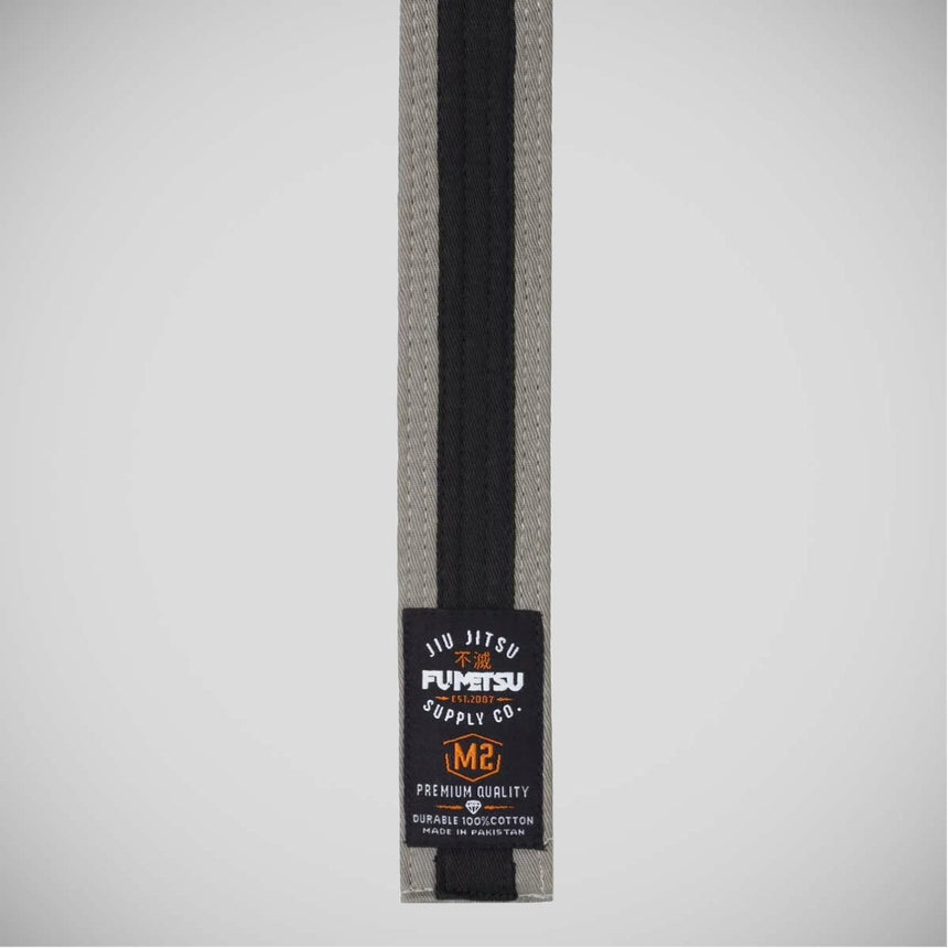 Grey/Black Fumetsu V2 Kids BJJ Belt    at Bytomic Trade and Wholesale