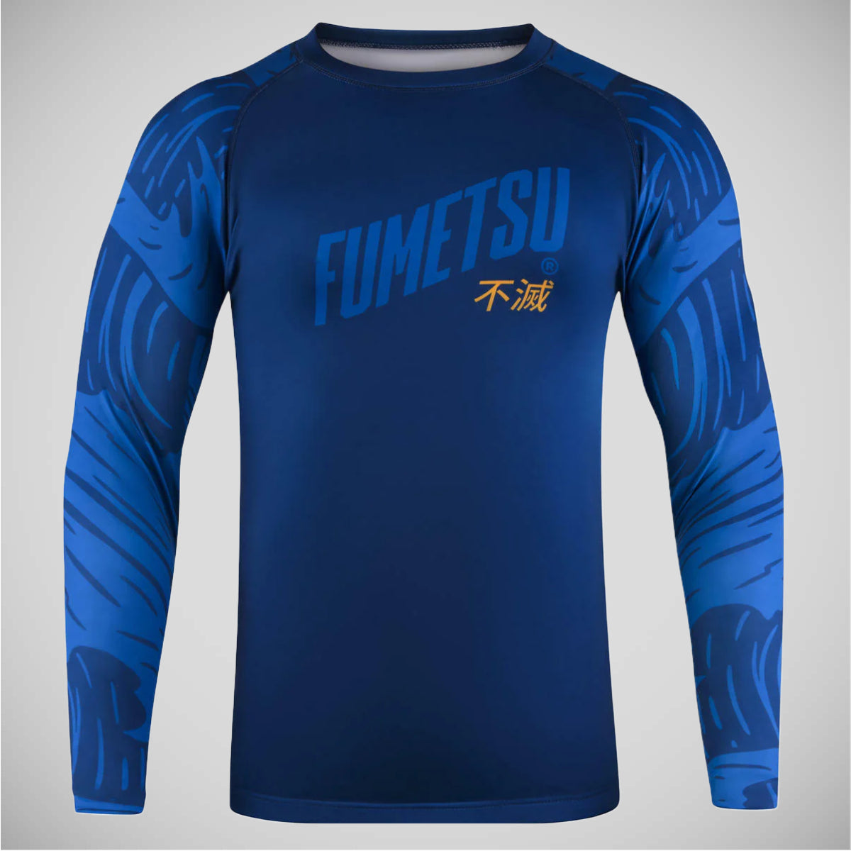 Blue Fumetsu Waves MK2 Long Sleeve Rash Guard    at Bytomic Trade and Wholesale