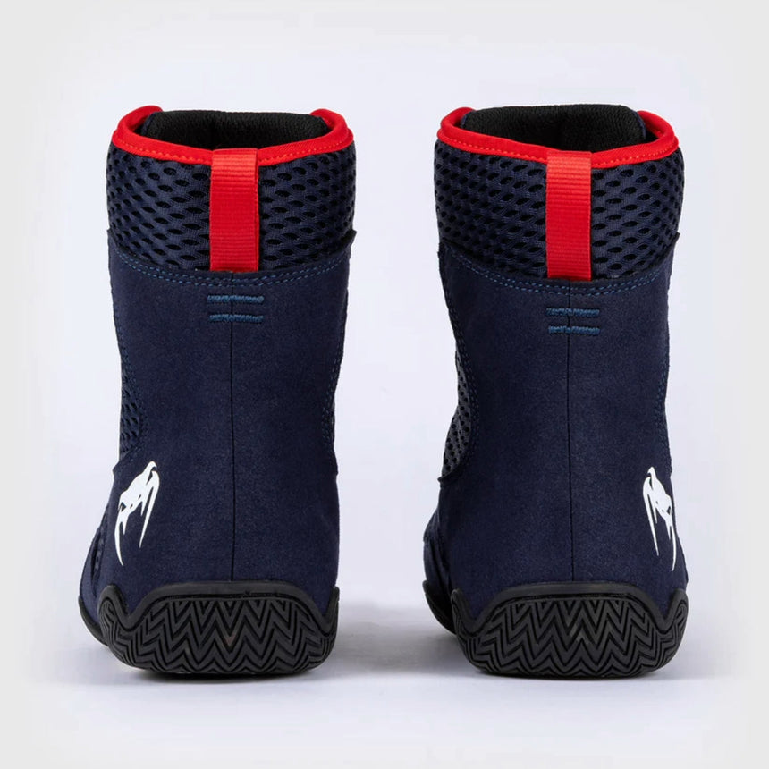 Navy Blue/Red Venum Contender Boxing Shoes    at Bytomic Trade and Wholesale