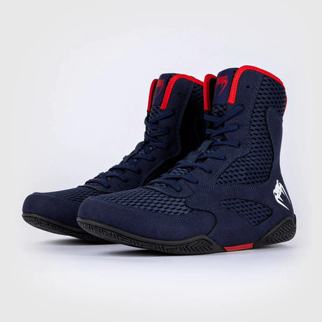Navy Blue/Red Venum Contender Boxing Shoes    at Bytomic Trade and Wholesale