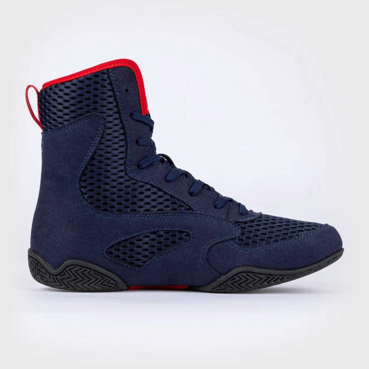 Navy Blue/Red Venum Contender Boxing Shoes    at Bytomic Trade and Wholesale