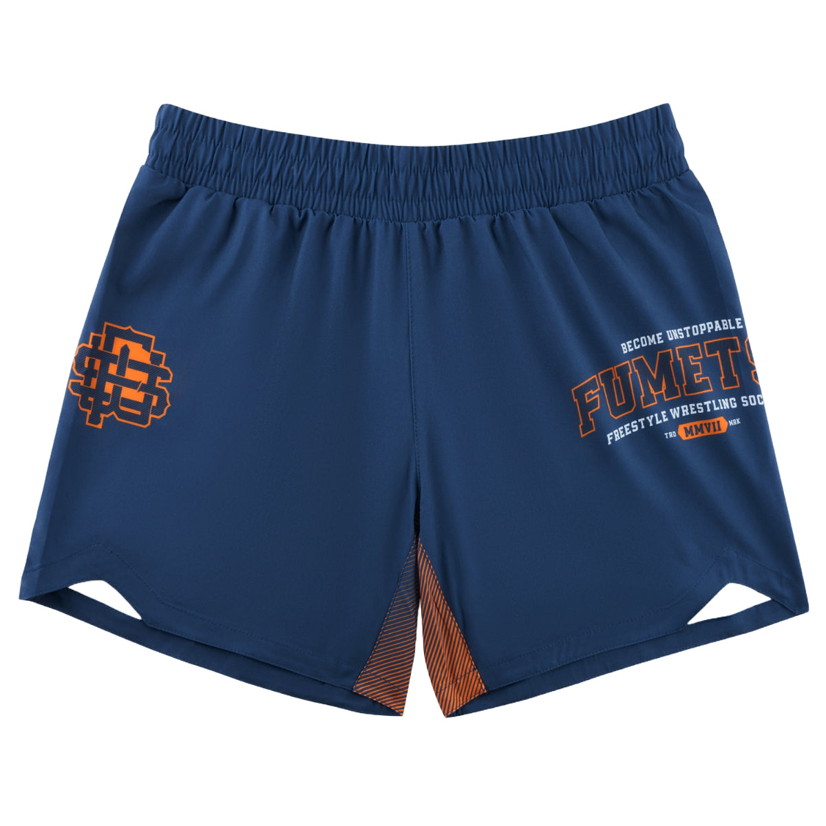 Navy Fumetsu Varsity V-Lite Fight Shorts    at Bytomic Trade and Wholesale