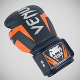 Navy/Silver/Orange Venum Elite Boxing Gloves    at Bytomic Trade and Wholesale