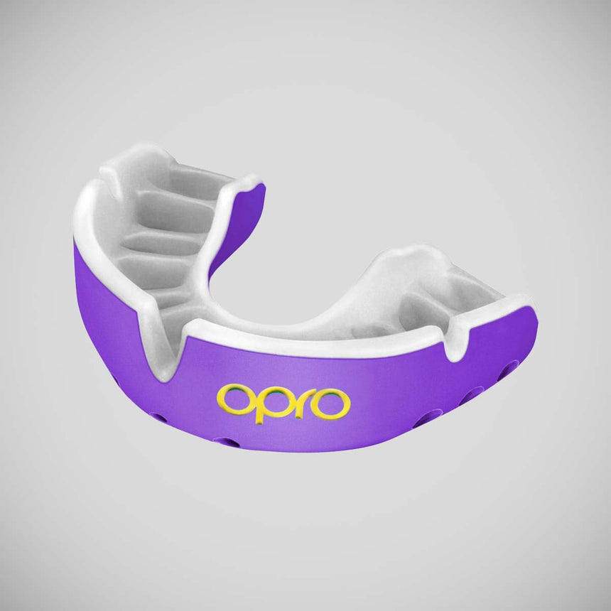 Purple/Pearl Opro Gold Self-Fit Mouth Guard    at Bytomic Trade and Wholesale