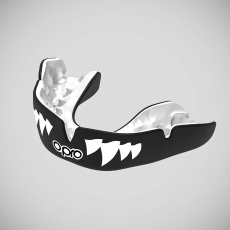 Black/White Opro Instant Custom-Fit Jaws Mouth Guard    at Bytomic Trade and Wholesale