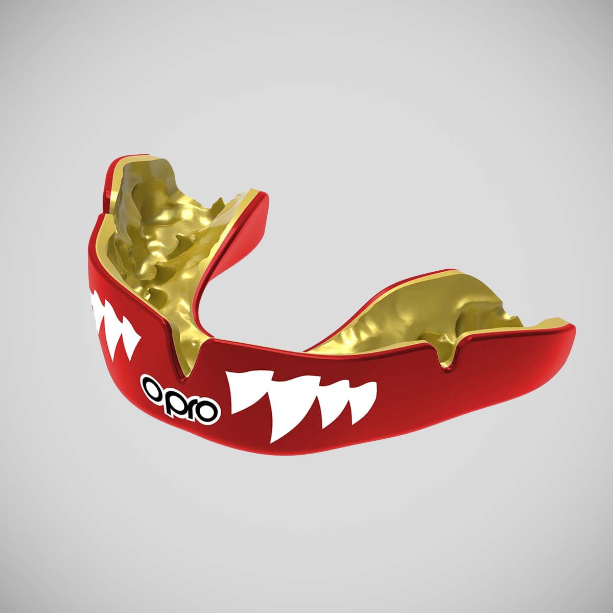 Red/White/Gold Opro Instant Custom-Fit Jaws Mouth Guard    at Bytomic Trade and Wholesale