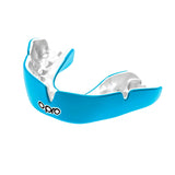 Sky Blue/White Opro Instant Custom-Fit Single Colour Mouth Guard    at Bytomic Trade and Wholesale