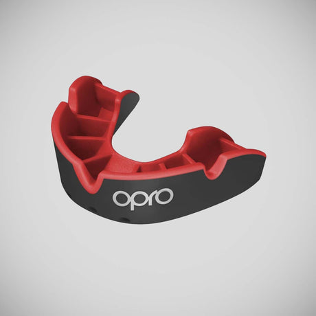 Black/Red Opro Junior Silver Self-Fit Mouth Guard    at Bytomic Trade and Wholesale